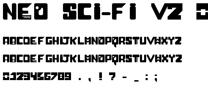 Neo Sci-Fi v2_0 Regular font